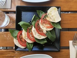 Caprese vegan style   at Organi Chiado in Lisbon