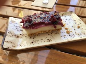 No cheese cake  at Organi Chiado in Lisbon
