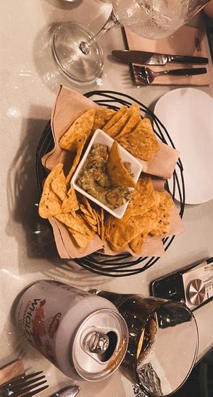 Nachos as starter at Organi Chiado in Lisbon