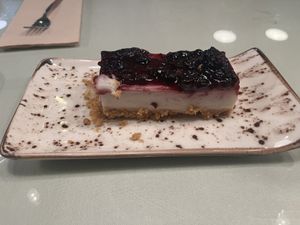 Super delicious cheesecake ♥️  at Organi Chiado in Lisbon