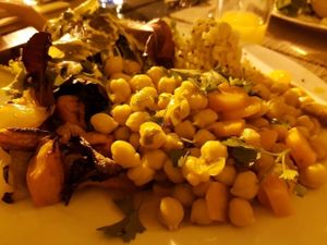 Vege/chickpea/rice at Organi Chiado in Lisbon