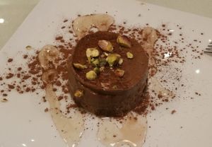 Chocolate cake at Organi Chiado in Lisbon