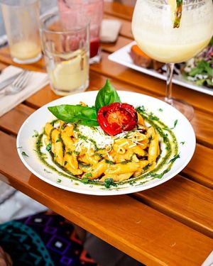 Penne Pasta at Organi Chiado in Lisbon