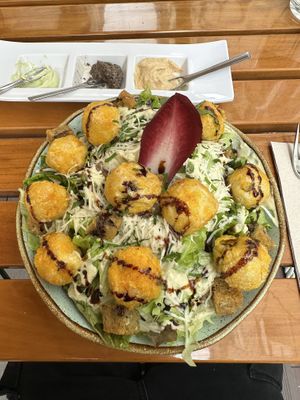 Césars 'chicken' salad.  at Organi Chiado in Lisbon