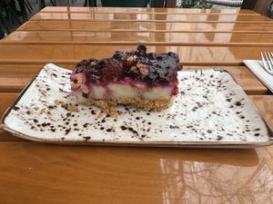 No cheesecake .  at Organi Chiado in Lisbon