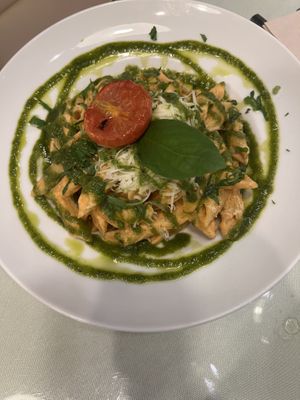 Penne pasta  at Organi Chiado in Lisbon