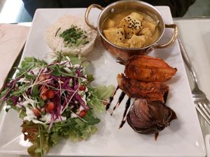 Tofu at Organi Chiado in Lisbon