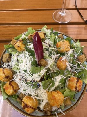 Caesar salad - looks like one, doesn’t taste like one  at Organi Chiado in Lisbon