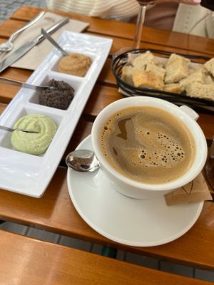 Trio of pâtés (dips) at Organi Chiado in Lisbon