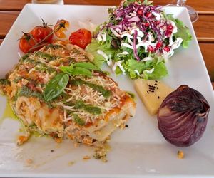 lasagnes at Organi Chiado in Lisbon