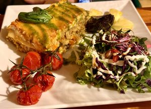 Lasagna.  at Organi Chiado in Lisbon