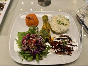 Braised Tofu special of the dayy  at Organi Chiado in Lisbon