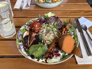 Sweet potato salad   at Organi Chiado in Lisbon