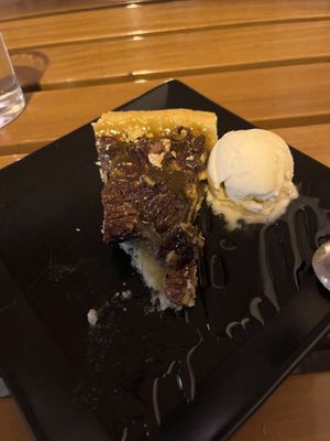 Pecan pie and ice cream   at Organi Chiado in Lisbon