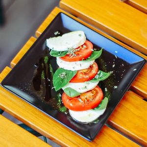 Caprese salad. at Organi Chiado in Lisbon