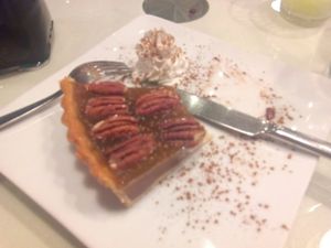 Pecan nuts pie at Organi Chiado in Lisbon