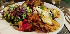 Lasagnes at Organi Chiado in Lisbon