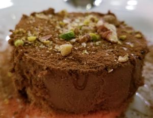 Chocolate dessert....amazing  at Organi Chiado in Lisbon