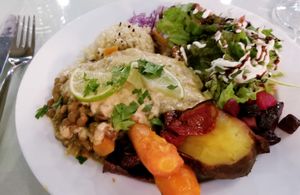 Portuguese dish. Lots of flavors! at Organi Chiado in Lisbon