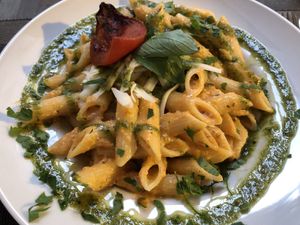 Pasta at Organi Chiado in Lisbon