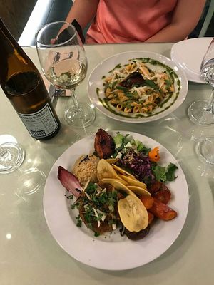 Vino verde at Organi Chiado in Lisbon