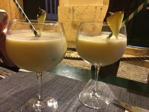 Piña colada alcohol free at Organi Chiado in Lisbon
