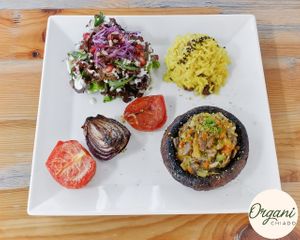 Roasted Mushroom at Organi Chiado in Lisbon