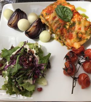 Lasagna  at Organi Chiado in Lisbon