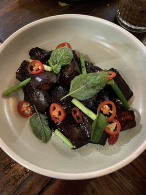 Braised eggplant   at Hello Auntie in Marrickville