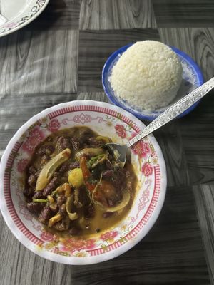 Dal makne   at Nisha Restaurant  in Phonsavan