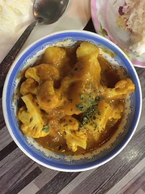 Aloo gobi at Nisha Restaurant  in Phonsavan