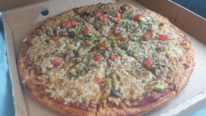 Vegan Dahl Pizza at Mr Natural Vegetarian Pizza in St Kilda