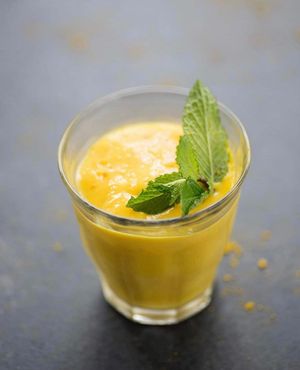 Mango Lassi at Bombay Spice in Funchal