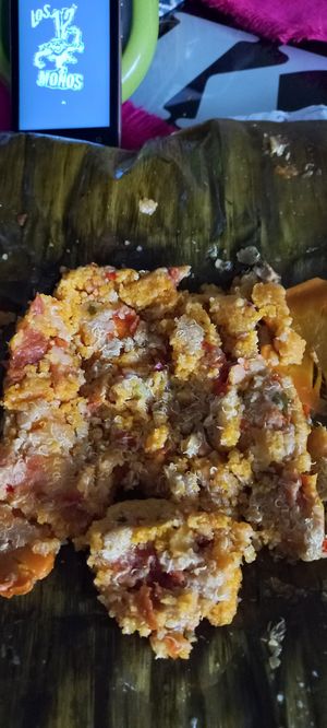 Rico pero con MUCHO pimentón en trocitos muy fuerte para mi y más para desayunar 🍲🐿 at Canasto Picnic Bistro in Bogota