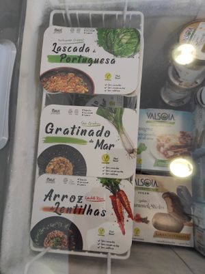 Frozen meals at EasyGreen Vegan Foodstore & Snack bar in Porto