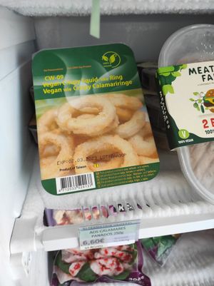 Calamari at EasyGreen Vegan Foodstore & Snack bar in Porto