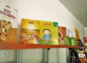 Vegan dog snacks, food, and vegan related books at EasyGreen Vegan Foodstore & Snack bar in Porto