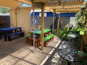 Back patio  at Central Cafe and Grill in Geraldine