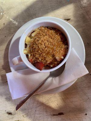 smoothie bowl  at The Courtyard Juice and Fitness Center in St Croix