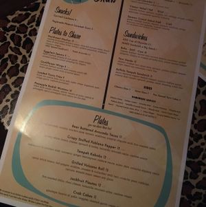 food menu at No Bones Beach Club in Portland