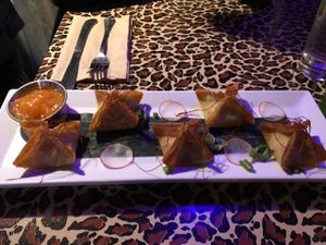 pineapple radish wontons at No Bones Beach Club in Portland