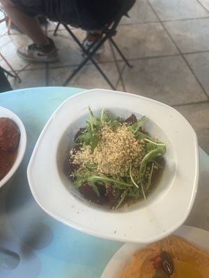 Beetroot salad  at Utopian Garden in Athens