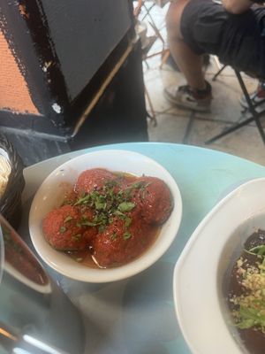 Lentils balls  at Utopian Garden in Athens