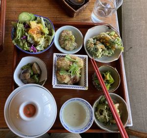 Lunch special  at Natural Food Village in Kyoto