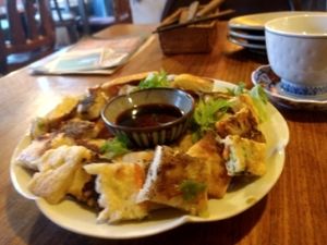 Korean Pancake  at Natural Food Village in Kyoto