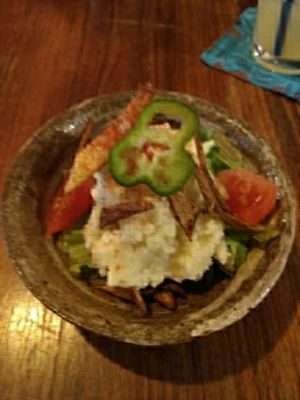 Potato salad at Natural Food Village in Kyoto