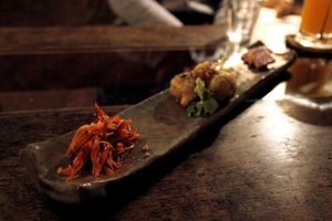 Veggie tasting platter at Natural Food Village in Kyoto