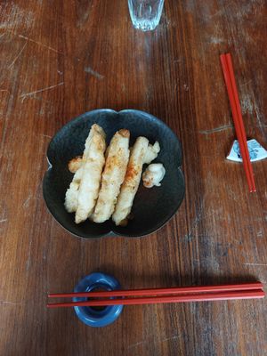 Tempeh Tempura at Natural Food Village in Kyoto