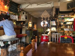 Chill atmosphere  at Natural Food Village in Kyoto