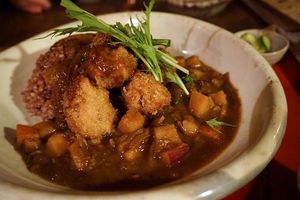 curry at Natural Food Village in Kyoto